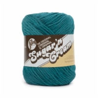 Lily Sugar'n Cream Teal Yarn Perspective: Main