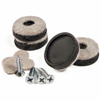 Richelieu America 235687 1 in. TruGuard Round Heavy Duty Furniture Glides with Felt Bottom -