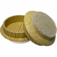 Richelieu America 235857 0.75 in. TruGuard Wood Grain Furniture Cups, Pack of 4