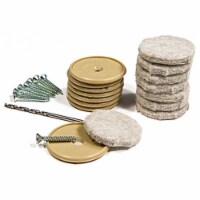 Richelieu America 235729 1.12 in. TruGuard Round Heavy Duty Self Adhesive Felt Pads, Tan - Pa