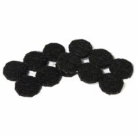Richelieu America 235732 TruGuard Round & Heavy Duty Self Adhesive Felt Pads, Black - Pack of