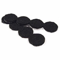 Richelieu America 235733 1 in. TruGuard Round Heavy Duty Self Adhesive Felt Pads, Black - Pac