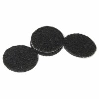 Richelieu America 235734 1.5 in. TruGuard Round Heavy Duty Self Adhesive Felt Pads, Black - P