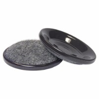 Richelieu America 235951 1.56 in. TruGuard Round Furniture Cup Carpet Base with Hard Shell, P