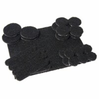 Richelieu America 235973 TruGuard Round Heavy Duty Self-Adhesive Felt Pads, Black - Pack of 3