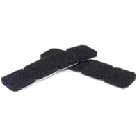 Richelieu America 236625 1 in. TruGuard Square Heavy Duty Self-Adhesive Felt Pads, Black - Pa