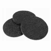Richelieu America 236856 2.25 in. TruGuard Heavy-Duty Self Adhesive Round Felt Pads, Black -
