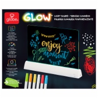 LED Medium Glow Board Rechargeable, color changing, 20 stencils, 6 markers Perspective: Main