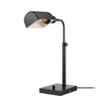 Globe Lucca Adjustable Height Desk Lamp - Matte Black