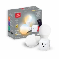 Globe Electric A19 E26 (Medium) Smart WiFi LED Bulb Kit Tunable White 60 Watt Equivalence 3