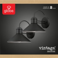 Sebastien 1-Light Outdoor Wall Sconce, 2-Pack, Black Finish Perspective: Main