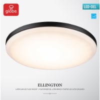 Ellington LED Integrated Flush Mount Ceiling Light, Dark Bronze Finish Perspective: Main