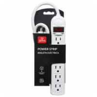 Globe® White Power Outlet Strip
