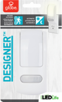 Globe Electric Designer™ Slim Profile LED Night Light - White Perspective: Main