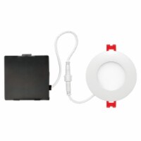 Globe Electric Ultra Slim Energy Star Frost White 6 in. W Metal LED Recessed Downlight 65 wat