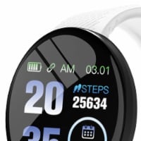 Proscan PBTW278-WHITE Bluetooth Smart Watch/Fitness Bracelet (White)