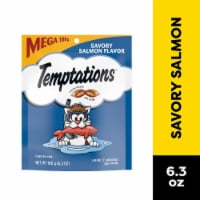 Temptations Classic Crunchy and Soft Cat Treats Savory Salmon Flavor Perspective: Main
