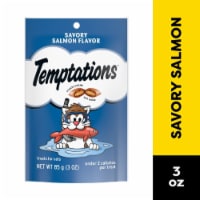 TEMPTATIONS Classic Salmon Flavor Crunchy and Soft Adult Cat Treats
