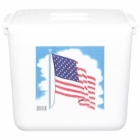 Cryopak American Flag Foam Cooler Perspective: Main