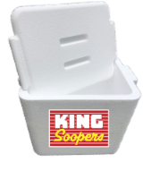 King Soopers Foam Cooler with Molded Handle Perspective: Main
