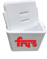 Fry's Foam Cooler with Molded Handle Perspective: Main