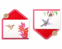 Papyrus Watercolor Hummingbirds Keepsake Boxed Blank Cards