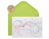 Papyrus Swirl with Glitter Thank You Boxed Blank Note Cards Perspective: Main