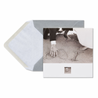 Papyrus (S6) Couple Drawing In Sand Wedding Card Perspective: Main