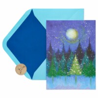 Papyrus Holiday Tree Under Moon Boxed Christmas Cards Perspective: Main