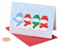 Papyrus Holiday Snowman Glitter Boxed Christmas Cards Perspective: Main