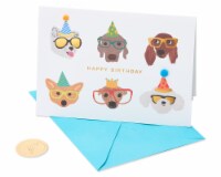 Papyrus Birthday Card (Dogs with Glasses) Perspective: Main