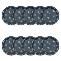 American Greetings Paper Plates Bubbles on Navy Perspective: Main