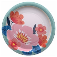 American Greetings Paper Plates Floral Arrangement Perspective: Main