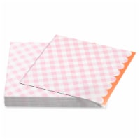 American Greetings All Occasion Lunch Napkins- Pink Gingham Perspective: Main
