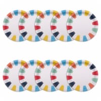 American Greetings Paper Plates- Multicolored Deco Perspective: Main