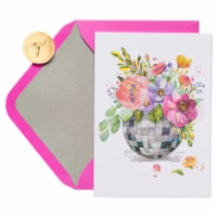 Papyrus Blank Card #54, Floral Disco Ball Perspective: Main