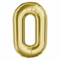 American Greetings Large Gold Foil Number '0' Balloon Perspective: Main
