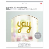 American Greetings Gold 'YAY' Foil Balloon Banner (3-Piece Set) Perspective: Main