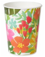 American Greetings 16 oz. Plastic Party Cups, Tropical Luau (8-Count) Perspective: Main