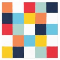 American Greetings 20-Count Beverage Napkins, Colorful Squares Perspective: Main