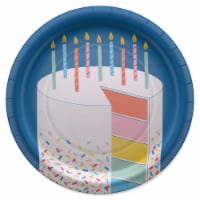 American Greetings Paper Plates 10 Count - Colorful Cake Perspective: Main