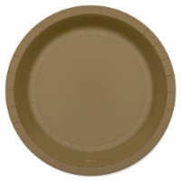 American Greetings 7" All Occasion Paper Plates -Gold Perspective: Main