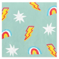 American Greetings Beverage Napkins - Rainbow and Lightning Perspective: Main