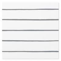 American Greetings Beverage Napkins Silver Stripes on White Perspective: Main