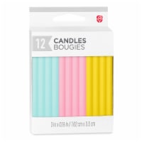 American Greetings Birthday Candles Green Pink and Yellow Perspective: Main