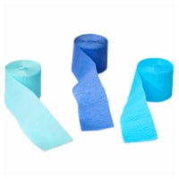 American Greetings Crepe Paper Streamers - Assorted Blue Perspective: Main