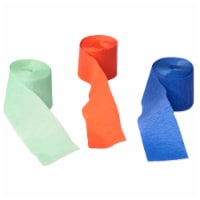 American Greetings Crepe Paper Streamers - Green Orange and Blue Perspective: Main
