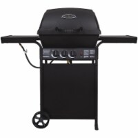 Huntington 2-Burner Black 30,000 BTU LP Gas Grill with Side Burner 30040HNT