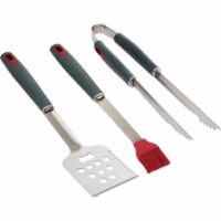 GrillPro Resin Handle Stainless Steel 3-Piece BBQ Tool Set 40025