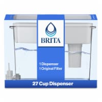 Brita UltraMax Extra Large Grey 27 Cup Filtered Water Dispenser with Standard Filter